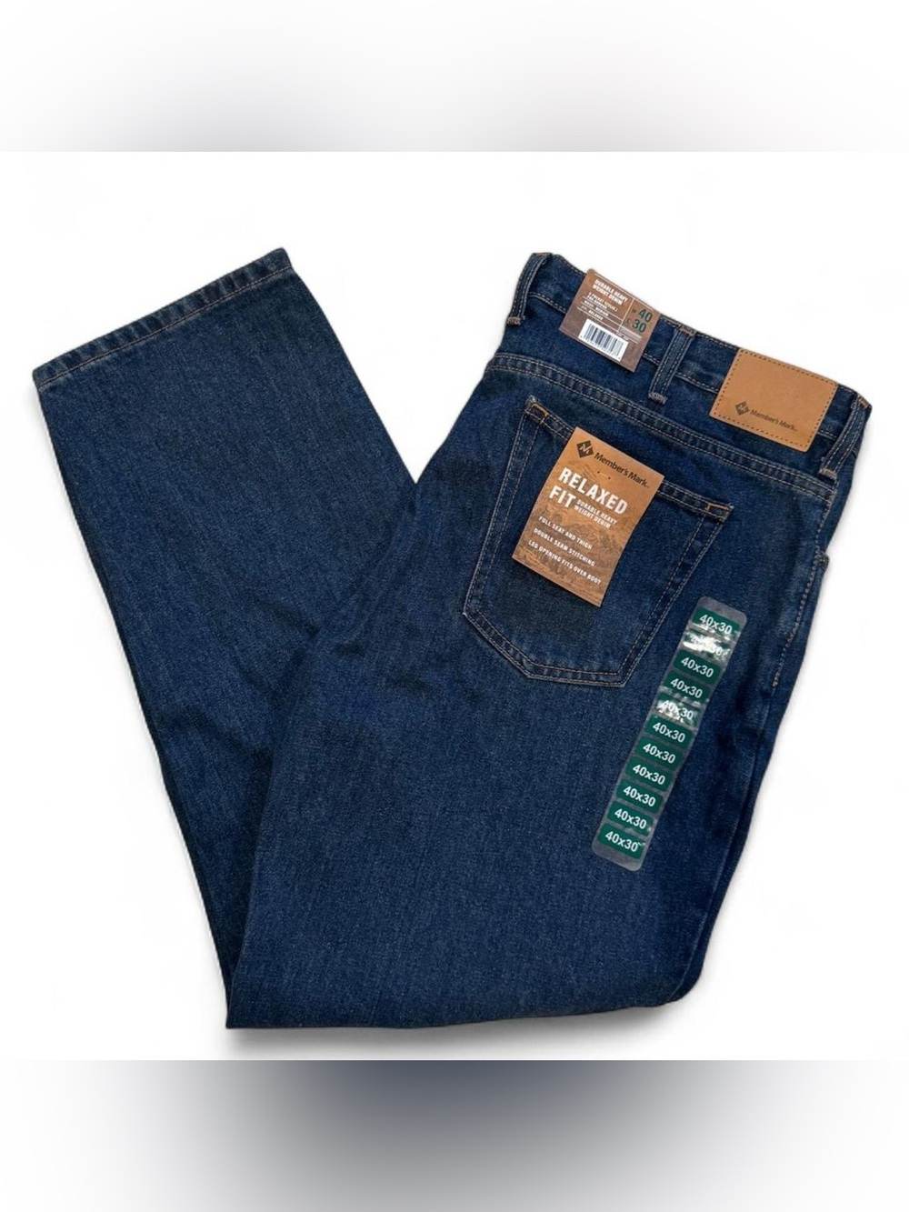 Relaxed Fit Dark Indigo Men’s Jeans - Classic Five-Pocket